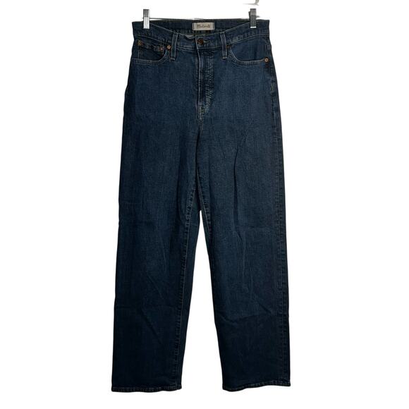 Madewell Denim - Madewell The Perfect Vintage Wide-Leg Jeans Size 28 Dark Wash High Rise Stretch